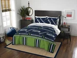 Northwest Nfl Seattle Seahawks Rotary Queen Bed In Bag Set. Fixed Price $89.99.