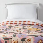 Toddler Flower/plaid Reversible Kids' Comforter - Pillowfort. Fixed Price $16.99.