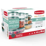 Rubbermaid 26-PC. Easy Find Lids Food Storage Container Set Blue Spruce New!. Fixed Price $28.95.