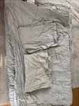 Target Retired Fieldcrest Linen Comforter +2 Pillow Case Queen Grey. Fixed Price $76.00.