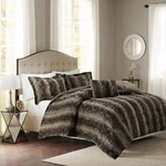 Madison Park Zuri Soft Plush Comforter Set, Faux Fur Sz King. Fixed Price $79.99.