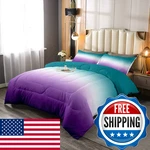 Erosebridal Ombre Comforter Set Green Purple Teal Bedding Full Size. Fixed Price $62.88.