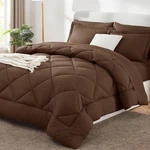 Cozylux Size Comforter Sets Brown - 7 Pieces Bed In Bag Full,. Fixed Price $84.85.