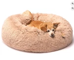 Friends Forever Donut Bed Faux Fur Fluffy Calming Sofa Small Dogs, Soft. Fixed Price $29.99.