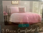 Wonder Studio, 3 Pc Girls Comforter Set Unicorn Decor Pillow - Twin Pink. Fixed Price $54.00.