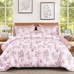 Comforter Set King Size Floral, 7 Piece Pink Bedding With Sheet Elegant. Fixed Price $81.99.