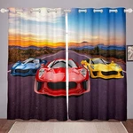 Feelyou Sports Car Curtains For Bedroom Kids Boys Teens Racing Extreme Sp.... Fixed Price $19.54.