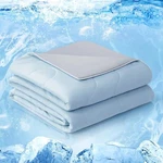 Cooling Comforter Queen, Cold Touch Fabric Absorbs Body Heat, Double-sided. Fixed Price $52.72.