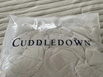 Cuddledown European Batiste Goose Comforter, White, King Size, Made Usa. Fixed Price $1500.00.