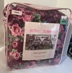 New Betsey Johnson King Size 4 Piece Comforter Set Floral Plush Soft W/ Shams+. Fixed Price $129.95.