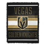 Northwest Nhl Vegas Golden Knights Nose Tackle Woven Jacquard Throw Blanket. Fixed Price $49.99.