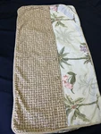 Waverly Tropical Palms Floral King Size Pillow Sham 100% Cotton Jacquard Button. Fixed Price $11.95.