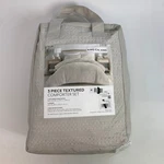 Nordstrom Ienjoy King Cal Textured Comforter Set 3 Piece Dune Microfiber. Fixed Price $49.99.