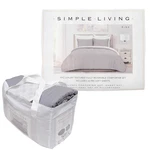 Simple Living 9PC King Size Luxury Textured Reversible Comforter Set Gray. Fixed Price $89.75.