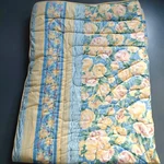 Vtg Croscill Fiesta Comforter Floral Stripe Reversible 63X88 Twin Cottagecore. Fixed Price $41.99.