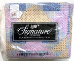 Pink Country Patchwork Style 3-PC Twin Bedding Set Flat Fitted Pillow Case Usa. Fixed Price $10.49.