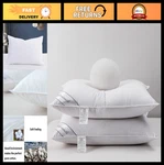 Set Natural Goose Down & Feather Hotel Pillows - Soft Cotton, 20X26IN, Idea. Fixed Price $53.99.