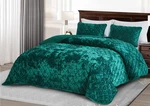 Chezmoi Collection Lux 3-PIECE Diamond Stitch Plush Distressed Velvet Quilt Set. Fixed Price $84.99.