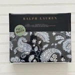Ralph Lauren Delphine Paisley Queen Duvet Cover 100% Cotton Sateen Navy Nwt $355. Fixed Price $79.20.