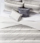 Threshold 5 Pieces Tatiana Comforter Set King, Cream/black New Bag. Fixed Price $43.99.