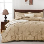 7-PIECE Queen Pintuck Comforter Bedding Set Bag, Bedroom Decor. Fixed Price $60.26.