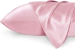 Bedsure Satin Pillowcase For Hair And Skin Queen (20" X 30"), 05 - Pink. Fixed Price $17.58.