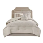 510 Design Ramsey Embroider 8 Pc Comforter Set. King, Narural. Fixed Price $78.88.