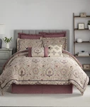 Waverly 4 Piece Comforter Queen Set Castleford Beige Vintage Reversible New. Fixed Price $175.00.