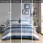 Jaxon Stripe Comforter Set With Bed Sheets Olliix MPE10-988. Fixed Price $78.78.
