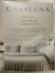 Casaluna King/calking Heavyweight Linen Blendcomforter & Sham Set Natural. Fixed Price $158.99.