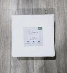 Welhome Welspun 3PC Duvet Cover Set King/cal Linen Cotton Blend White New. Fixed Price $46.99.