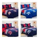 Twin 2PC Full 3PC Disney Spiderman +mlb Teams Logo Reversible Bed Comforter Set. Fixed Price $48.00.