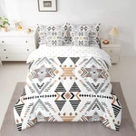 Feelyou White Southwestern Bedding Set Queen Geometric Comforter 7 Pieces. Fixed Price $95.09.