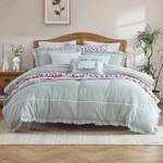 Peri Home 3PC King Rene Ruffle Comforter Bedding Set. Fixed Price $51.99.