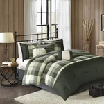 Madison Park Ridge Comforter Set - Cabin Lodge Plaid Herringbone Design, All .... Fixed Price $132.13.