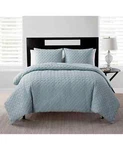 Vcny Home Nina Ii Embossed Comforter Set Blue King, Nwt. Fixed Price $38.98.