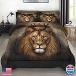 Pamnest King Lion Golden Comforter Set Queen Size 3 Pcs Soft Bedding Kids. Fixed Price $76.06.
