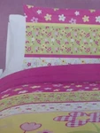 2 Pc Bkids Happy Flowers Twin Comforter & Sham Set Nip. Fixed Price $50.15.