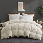 Cream Noise Free Oversized Down Feather Bed Blanket , King Queen Comforter Cozy. Fixed Price $64.99.