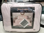Juicy Couture Kiss Pleat Plush Micromink Pink King Comforter Set 7-PC New. Fixed Price $124.99.