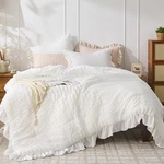 Jollyvogue Size Comforter Set, White Seersucker 3 King, 01 -. Fixed Price $71.23.