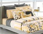 Twin - Apt. 9 Ivy Yellow Gray Cream Floral Sham & Comforter Set. Fixed Price $129.99.