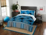 Carolina Panthers Nfl Full 5 Piece Comforter Bedding Team Logo Bag Set. Fixed Price $79.99.