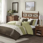 Madison Park Serene Faux Silk Comforter Set - Floral Embroidery All, Queen. Fixed Price $129.99.