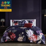 Deep Purple Garden 5 Piece Comforter Set, 100% Cotton Sateen, 200 Thread Count,. Fixed Price $221.99.