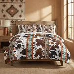 Wecozy Size Comforter Set With 2 Pillowcases, Animal Full, Cowhide Print. Fixed Price $70.05.