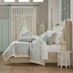J Queen New York Garden View Spa 4-PIECE Comforter Set Textured. Fixed Price $357.49.