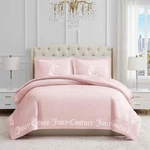 Juicy Couture - Comforter Set Gothic Design Bedding King 3 Piece In.... Fixed Price $235.09.