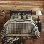 My Country Navy Tan Patchwork Cotton Cottage Quilted Bedding Collection. Fixed Price $29.95.