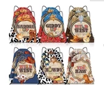24 Pcs Cowboy Western Drawstring Boot Hat Bags Cowgirl Wild Rodeo Backpac.... Fixed Price $27.00.